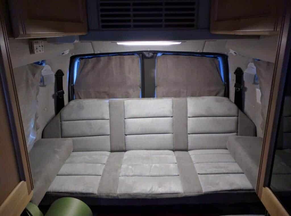 Rear seat of 2008 Roadtrek 190 Popular 4x4
