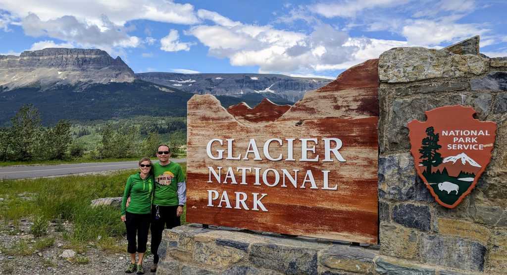 Glacier National Park sign