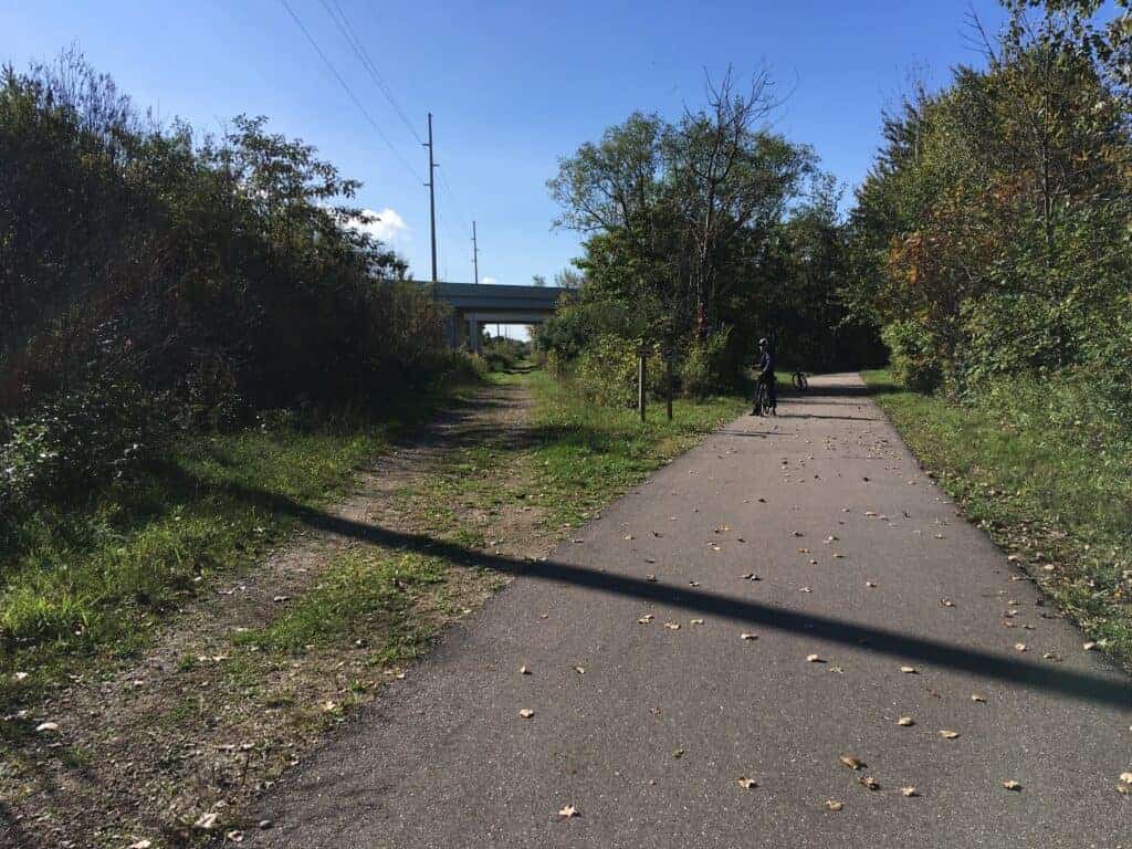 The split of Van Buren Trail State Park